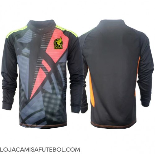 Camisa de Futebol México Goleiro Equipamento Principal Copa America 2024 Manga Comprida